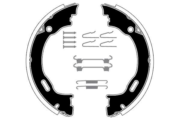 Stabdžių trinkelių komplektas, stovėjimo stabdis RAICAM RA28821