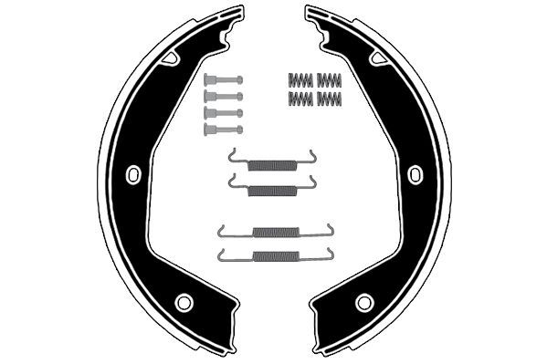 Stabdžių trinkelių komplektas, stovėjimo stabdis RAICAM RA28911