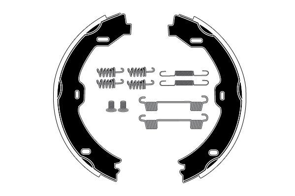 Stabdžių trinkelių komplektas, stovėjimo stabdis RAICAM RA29011