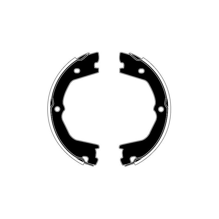 Stabdžių trinkelių komplektas, stovėjimo stabdis RAICAM RA29250