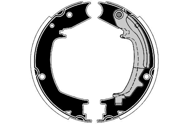 Stabdžių trinkelių komplektas, stovėjimo stabdis RAICAM RA29400