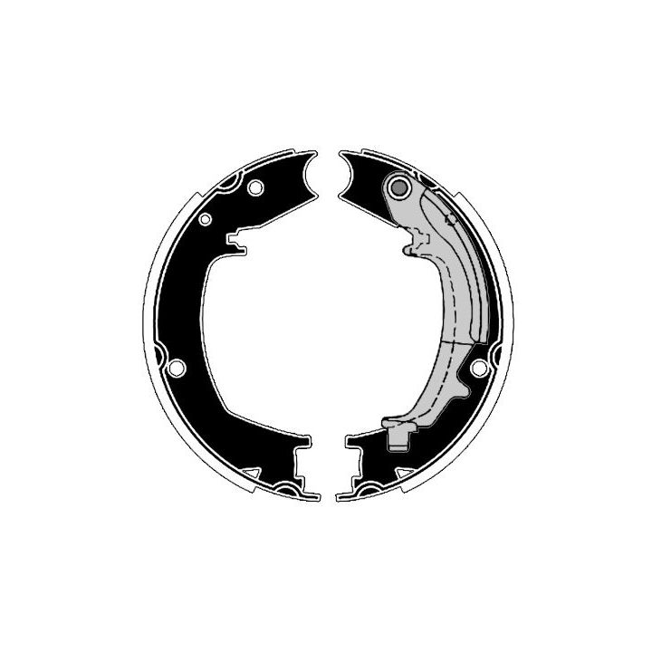 Stabdžių trinkelių komplektas, stovėjimo stabdis RAICAM RA29401