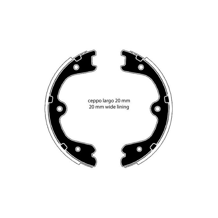 Stabdžių trinkelių komplektas, stovėjimo stabdis RAICAM RA29730