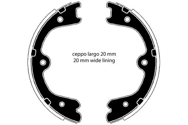 Stabdžių trinkelių komplektas, stovėjimo stabdis RAICAM RA29730