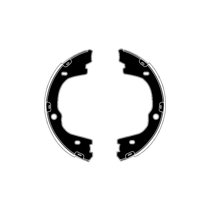 Stabdžių trinkelių komplektas, stovėjimo stabdis RAICAM RA29750