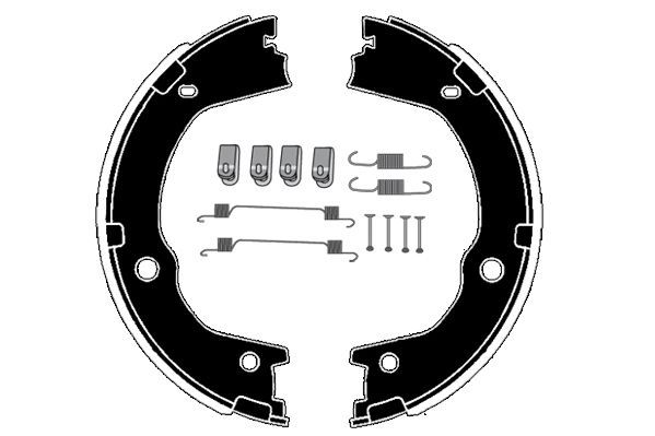Stabdžių trinkelių komplektas, stovėjimo stabdis RAICAM RA29841