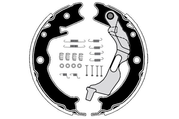 Stabdžių trinkelių komplektas, stovėjimo stabdis RAICAM RA29971