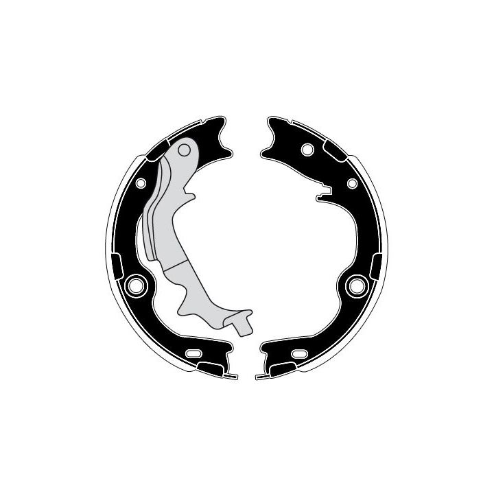 Stabdžių trinkelių komplektas, stovėjimo stabdis RAICAM RA30080