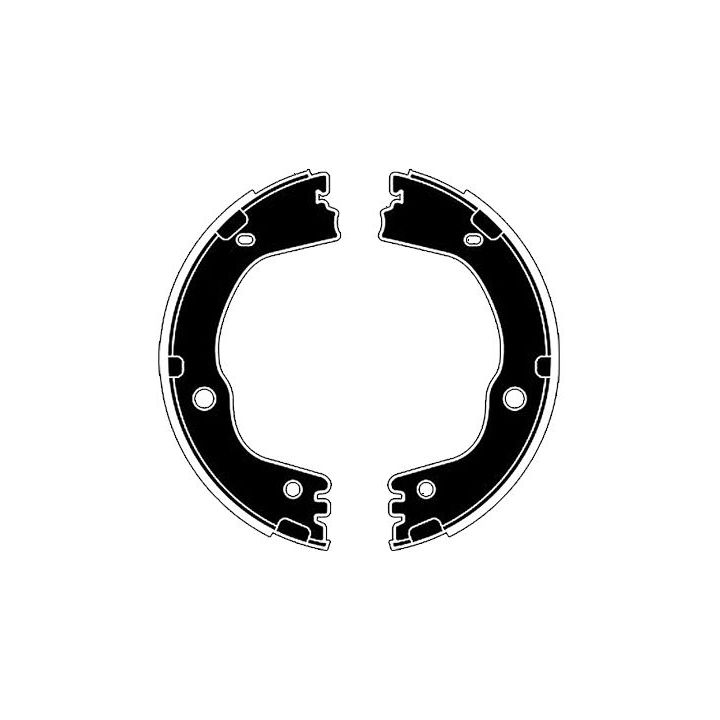 Stabdžių trinkelių komplektas, stovėjimo stabdis RAICAM RA30420