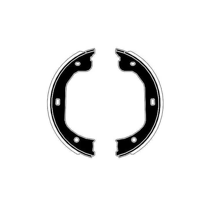 Stabdžių trinkelių komplektas, stovėjimo stabdis RAICAM RA30780