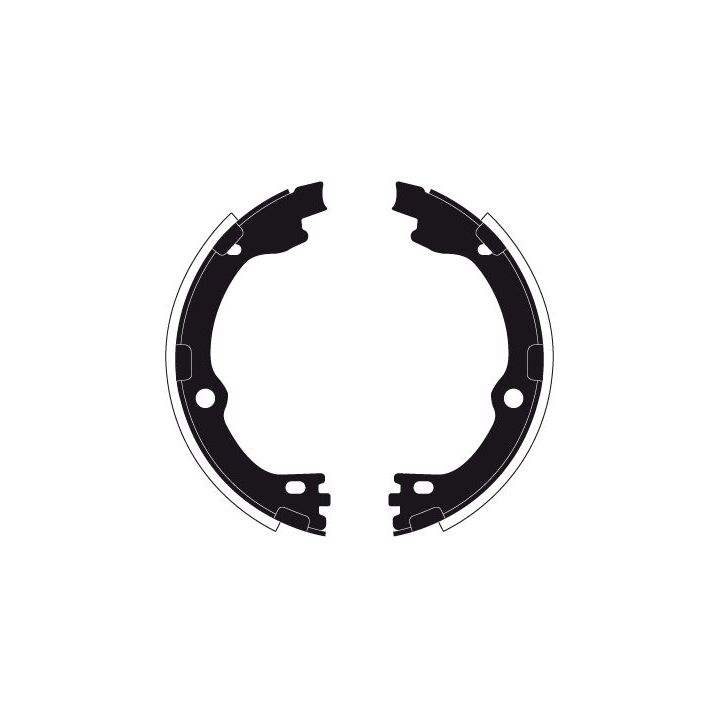 Stabdžių trinkelių komplektas, stovėjimo stabdis RAICAM RA30960