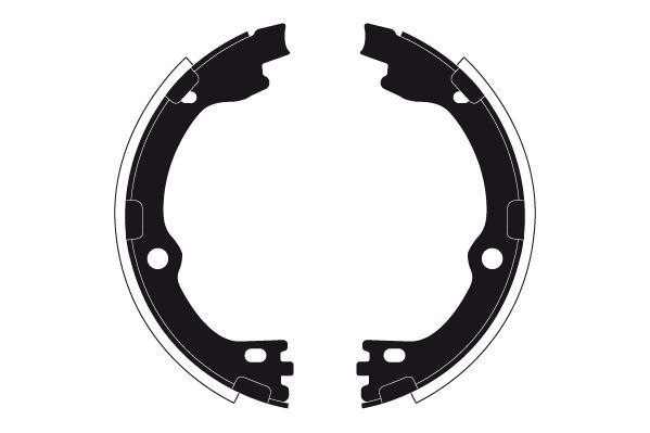 Stabdžių trinkelių komplektas, stovėjimo stabdis RAICAM RA30960