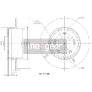 Stabdžių diskas MAXGEAR 19-2382