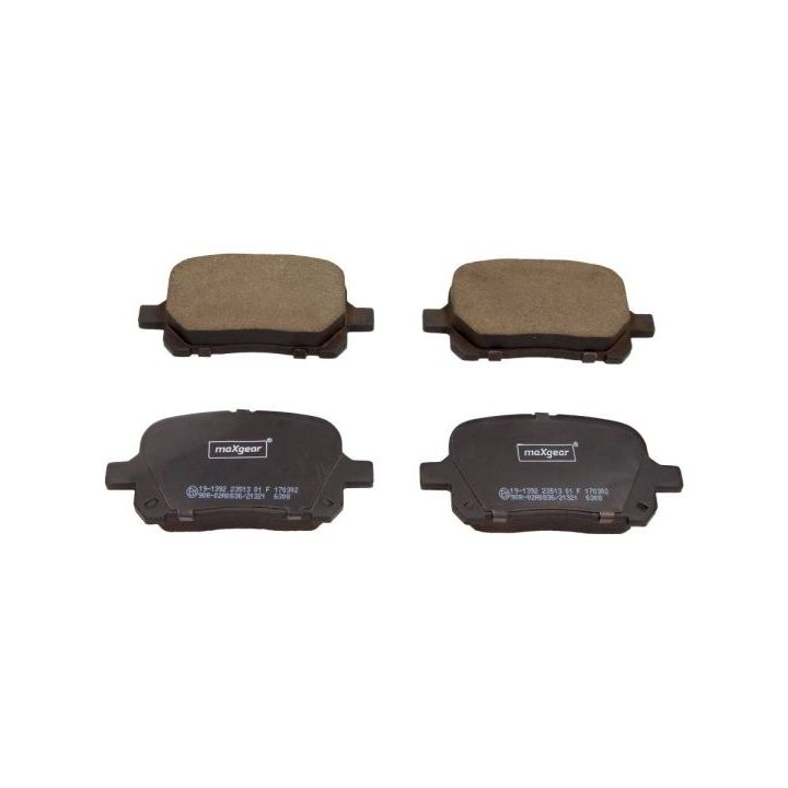 Stabdžių trinkelių rinkinys, diskinis stabdys MAXGEAR 19-1392