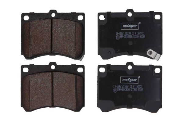 Stabdžių trinkelių rinkinys, diskinis stabdys MAXGEAR 19-2862