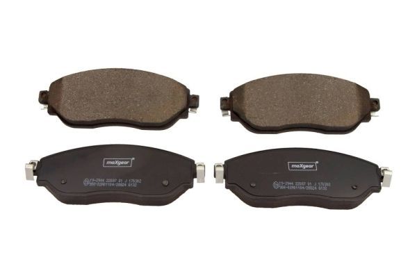 Stabdžių trinkelių rinkinys, diskinis stabdys MAXGEAR 19-2944