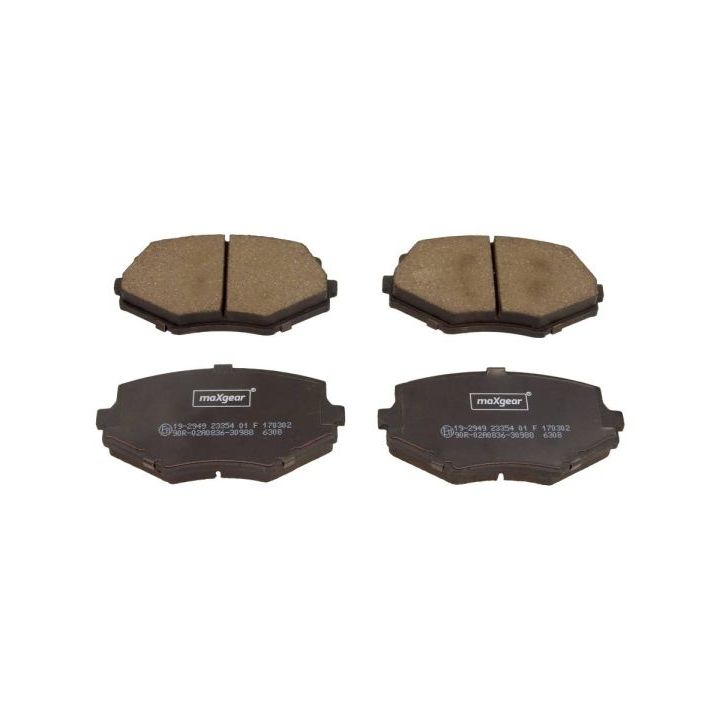 Stabdžių trinkelių rinkinys, diskinis stabdys MAXGEAR 19-2949