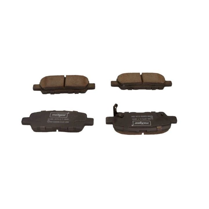 Stabdžių trinkelių rinkinys, diskinis stabdys MAXGEAR 19-3381