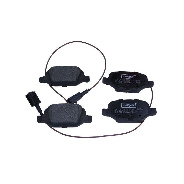 Stabdžių trinkelių rinkinys, diskinis stabdys MAXGEAR 19-3660