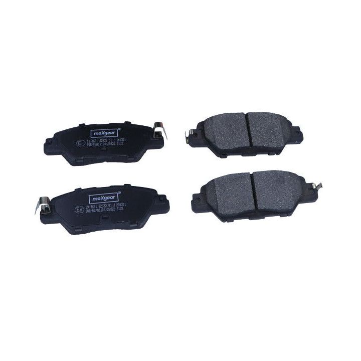 Stabdžių trinkelių rinkinys, diskinis stabdys MAXGEAR 19-3671