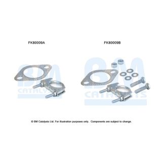 Montavimo komplektas, katalizatoriaus keitiklis BM CATALYSTS FK80009