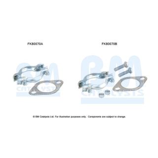 Montavimo komplektas, katalizatoriaus keitiklis BM CATALYSTS FK80070