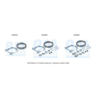 Montavimo komplektas, katalizatoriaus keitiklis BM CATALYSTS FK80082