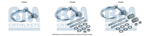 Montavimo komplektas, katalizatoriaus keitiklis BM CATALYSTS FK80088