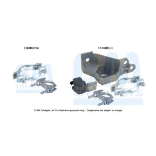 Montavimo komplektas, katalizatoriaus keitiklis BM CATALYSTS FK80089