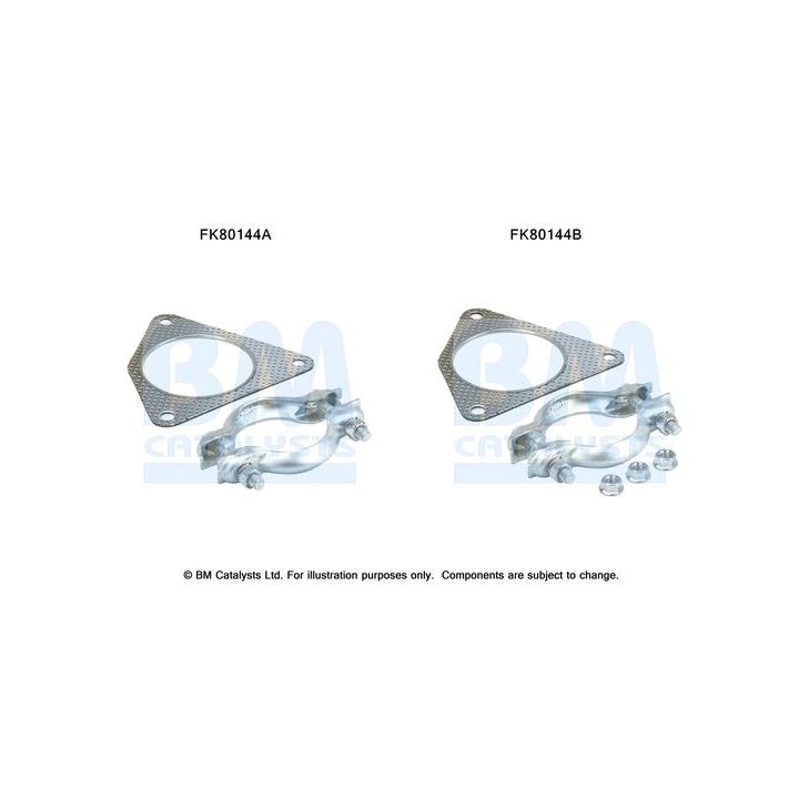 Montavimo komplektas, katalizatoriaus keitiklis BM CATALYSTS FK80144