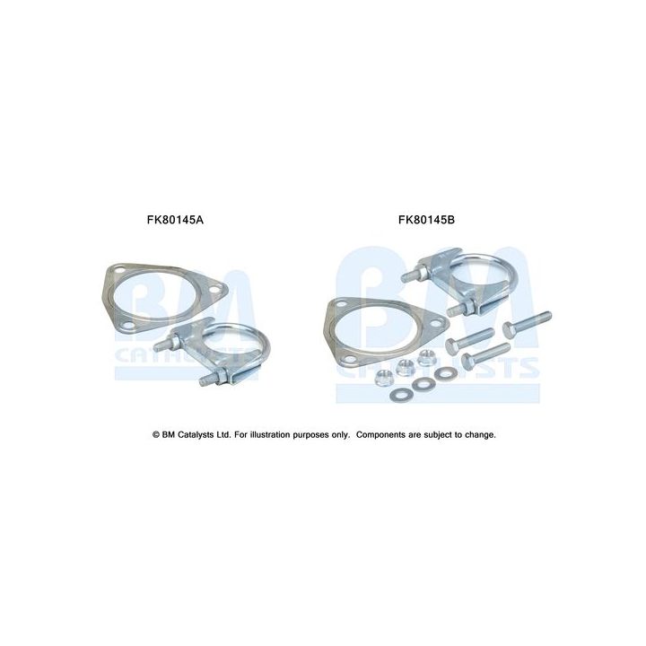 Montavimo komplektas, katalizatoriaus keitiklis BM CATALYSTS FK80145