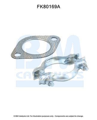 Montavimo komplektas, katalizatoriaus keitiklis BM CATALYSTS FK80169