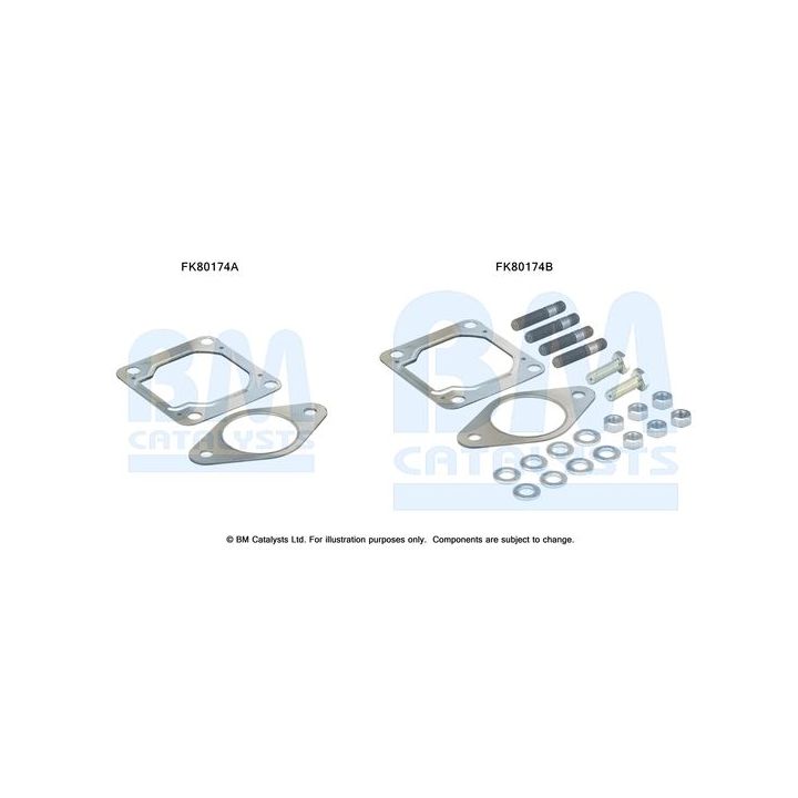 Montavimo komplektas, katalizatoriaus keitiklis BM CATALYSTS FK80174