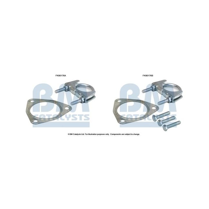 Montavimo komplektas, katalizatoriaus keitiklis BM CATALYSTS FK80176