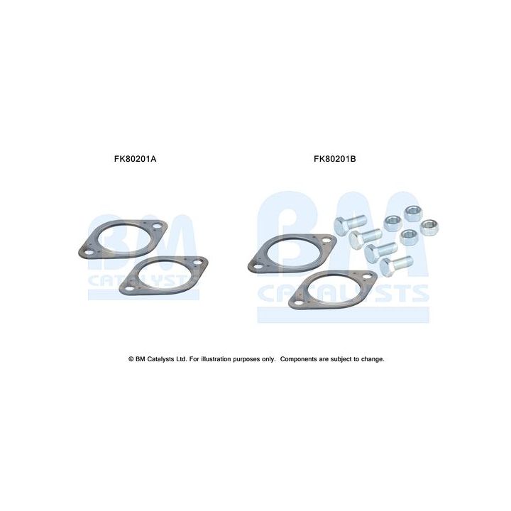 Montavimo komplektas, katalizatoriaus keitiklis BM CATALYSTS FK80201
