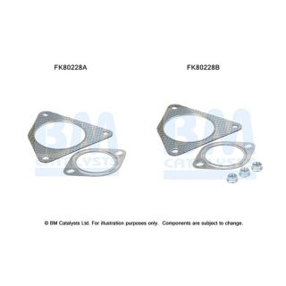 Montavimo komplektas, katalizatoriaus keitiklis BM CATALYSTS FK80228
