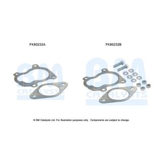 Montavimo komplektas, katalizatoriaus keitiklis BM CATALYSTS FK80232