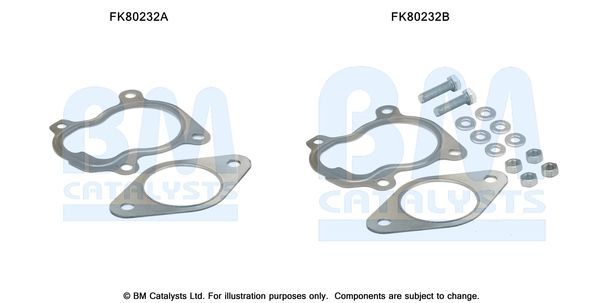 Montavimo komplektas, katalizatoriaus keitiklis BM CATALYSTS FK80232