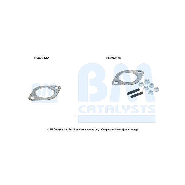 Montavimo komplektas, katalizatoriaus keitiklis BM CATALYSTS FK80243