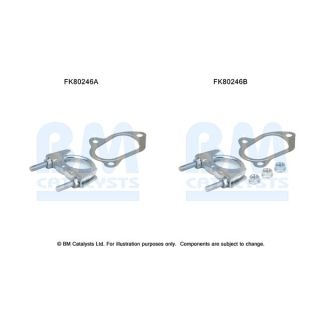 Montavimo komplektas, katalizatoriaus keitiklis BM CATALYSTS FK80246