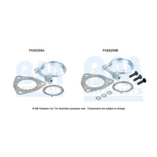 Montavimo komplektas, katalizatoriaus keitiklis BM CATALYSTS FK80259