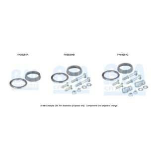 Montavimo komplektas, katalizatoriaus keitiklis BM CATALYSTS FK80264