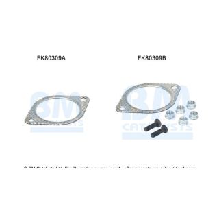 Montavimo komplektas, katalizatoriaus keitiklis BM CATALYSTS FK80309