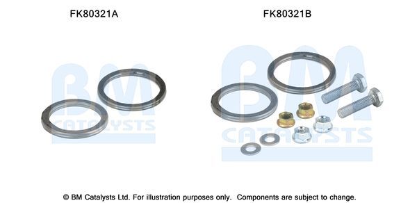 Montavimo komplektas, katalizatoriaus keitiklis BM CATALYSTS FK80321