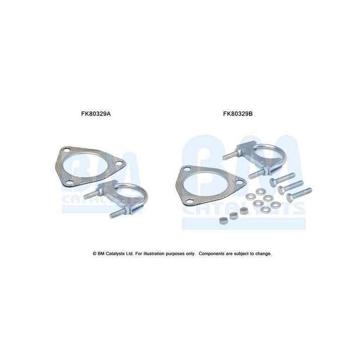 Montavimo komplektas, katalizatoriaus keitiklis BM CATALYSTS FK80329