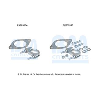 Montavimo komplektas, katalizatoriaus keitiklis BM CATALYSTS FK80338