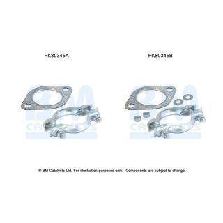 Montavimo komplektas, katalizatoriaus keitiklis BM CATALYSTS FK80345