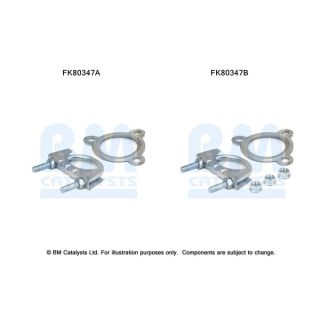 Montavimo komplektas, katalizatoriaus keitiklis BM CATALYSTS FK80347
