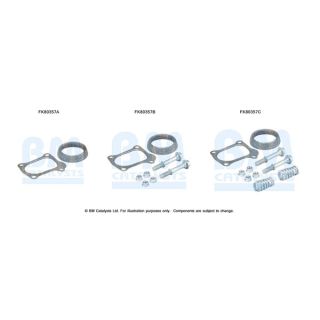 Montavimo komplektas, katalizatoriaus keitiklis BM CATALYSTS FK80357