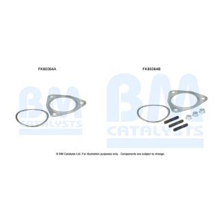 Montavimo komplektas, katalizatoriaus keitiklis BM CATALYSTS FK80364